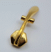 Bach Trumpet Stradivarius Main Tuning Slide Waterkey, Gold Plated