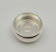 King Marching Baritone Bottom Valve Cap (1), Silver Plated