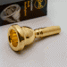 Gold Plate Bach Small Shank Trombone Mouthpiece, 11C