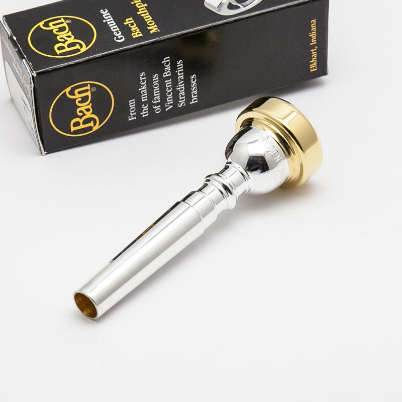 Gold Plate Rim and Cup Only, Bach Trumpet Mouthpiece, 8-1/2