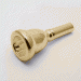 Gold Plate Bach Large Shank Artisan Trombone Mouthpiece, 6.5A