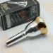 Gold Plate Rim and Cup Only, Bach Large Shank Artisan Trombone Mouthpiece, 6.5A