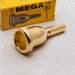 Gold Plate Bach Megatone Small Shank Trombone Mouthpiece, 12E LAST ONE
