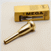 Gold Plate Bach Megatone Trumpet Mouthpiece, 6 LAST ONE