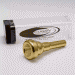 Gold Plate Curry Flugelhorn Mouthpiece (Small Morse/Bach Taper), 3FL-M