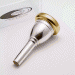 Gold Plate Rim and Cup Only, Curry Tuba Mouthpiece, 132D