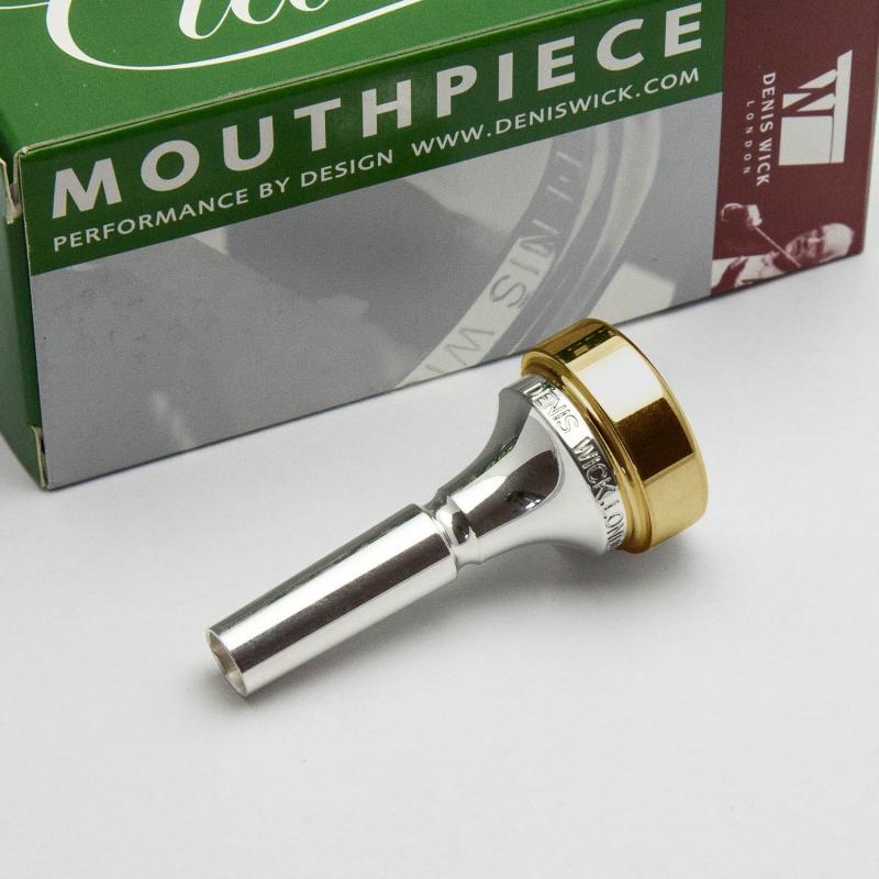 Gold Plate Rim and Cup Only, Denis Wick Cornet Mouthpiece, 2B