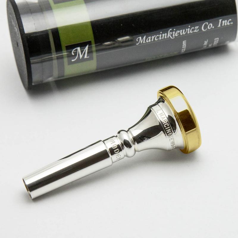 Gold Plate Rim and Cup Only, Marcinkiewicz Flugelhorn Mouthpiece (Small Morse/Bach Taper), 3FLD