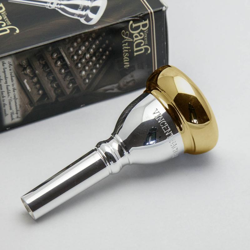 Gold Plate Rim and Cup Only, Bach Small Shank Artisan Trombone Mouthpiece, 6.5A