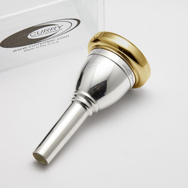 Gold Plate Rim and Cup Only, Curry Tuba Mouthpiece, 128G