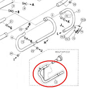 Yamaha Marching Convertible BBb 3/4 Tuba Marching Leadpipe Mouthpipe Silver ZN002900