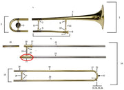 Bach Trombone Bell Side Cork Barrel for TB600