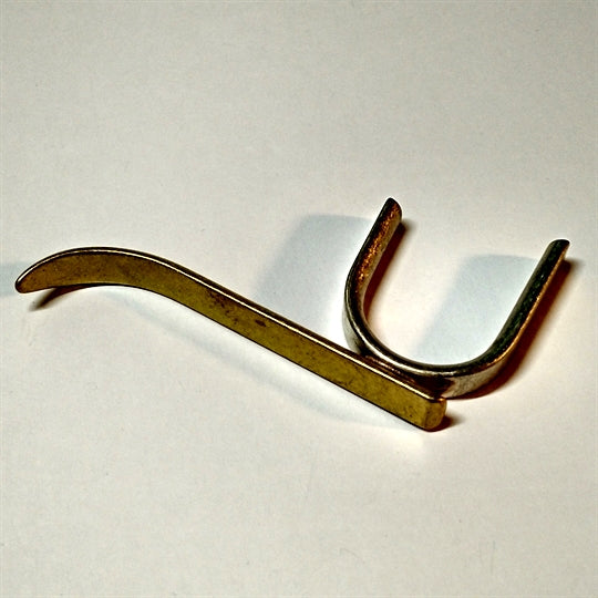 Bach Stradivarius Trumpet 1st Valve Thumb Hook, RAW Brass for older horns without