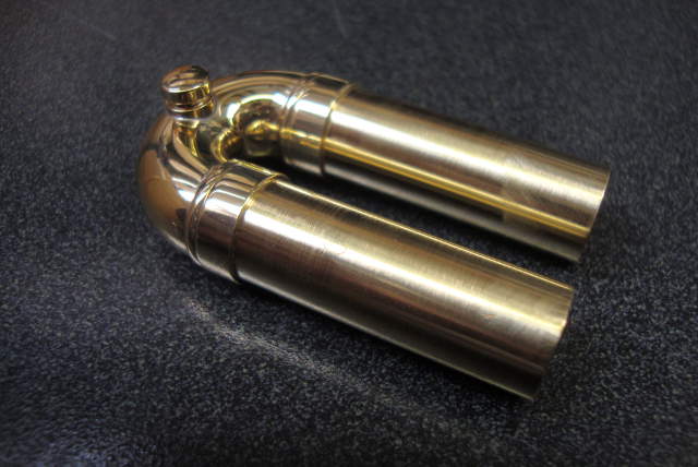Bach Bb Trumpet 3rd Slide Assembly,  End, Light, Med. Large Bore (Lacquer)