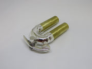 Bach Bb Trumpet 3rd Slide Assembly w/ Waterkey, End, LR180, Med. Large Bore (Silver Plate)