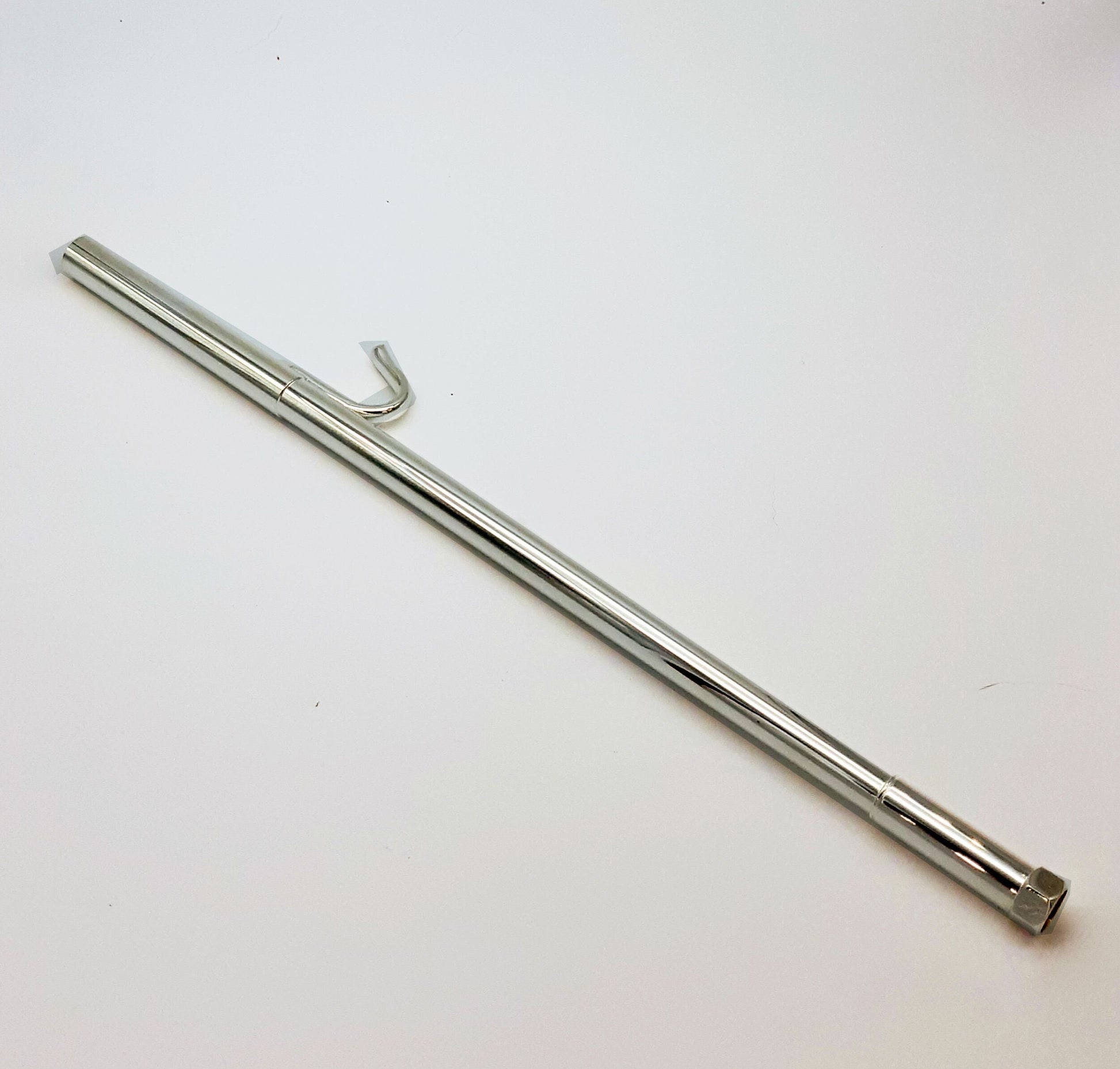 Bach Commercial Bb Trumpet Mouthpipe with Hook, 43LT, Lightweight Silver Plated