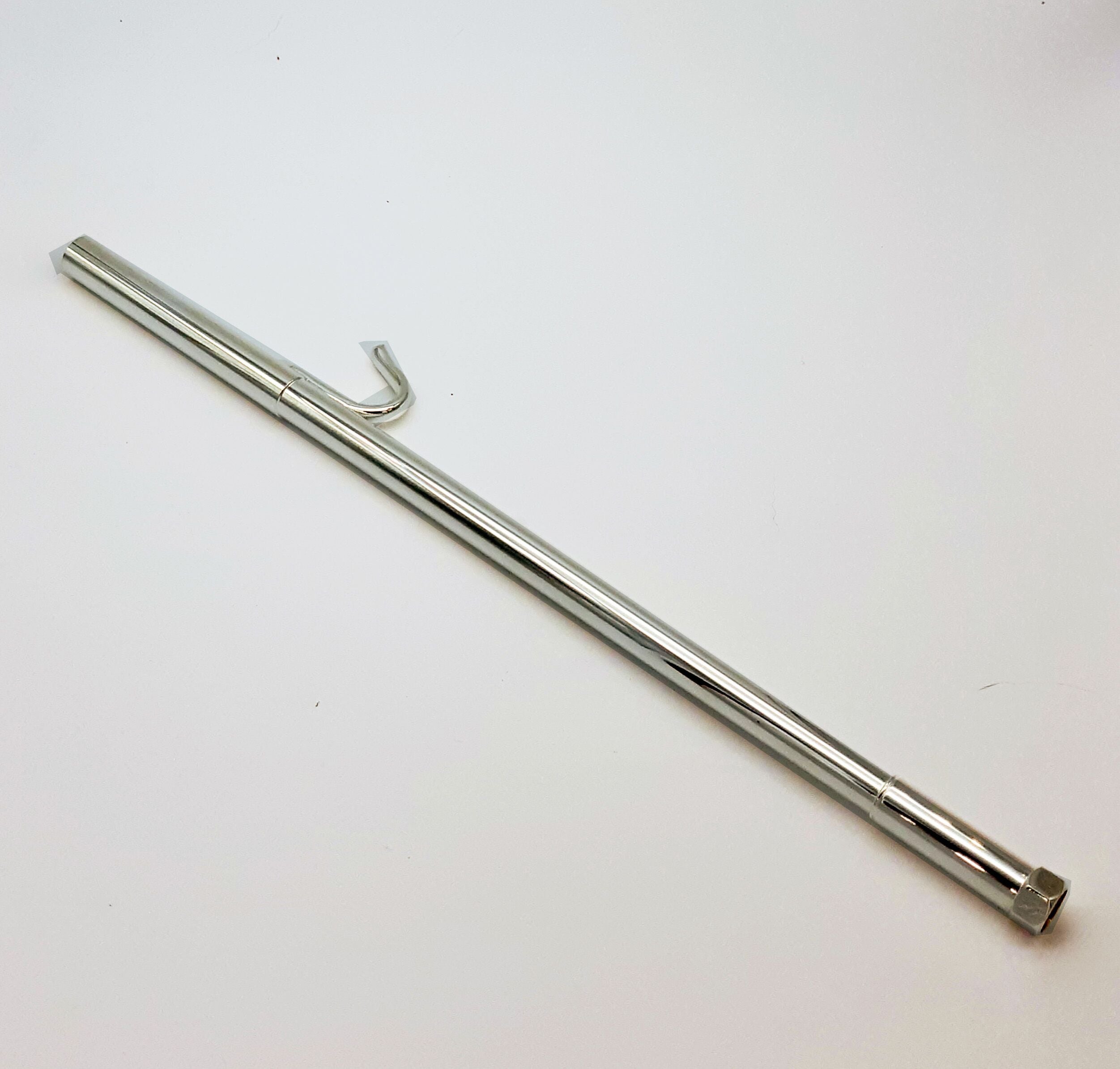 Bach Commercial Bb Trumpet Mouthpipe with Hook, 43LT, Lightweight Silver Plated