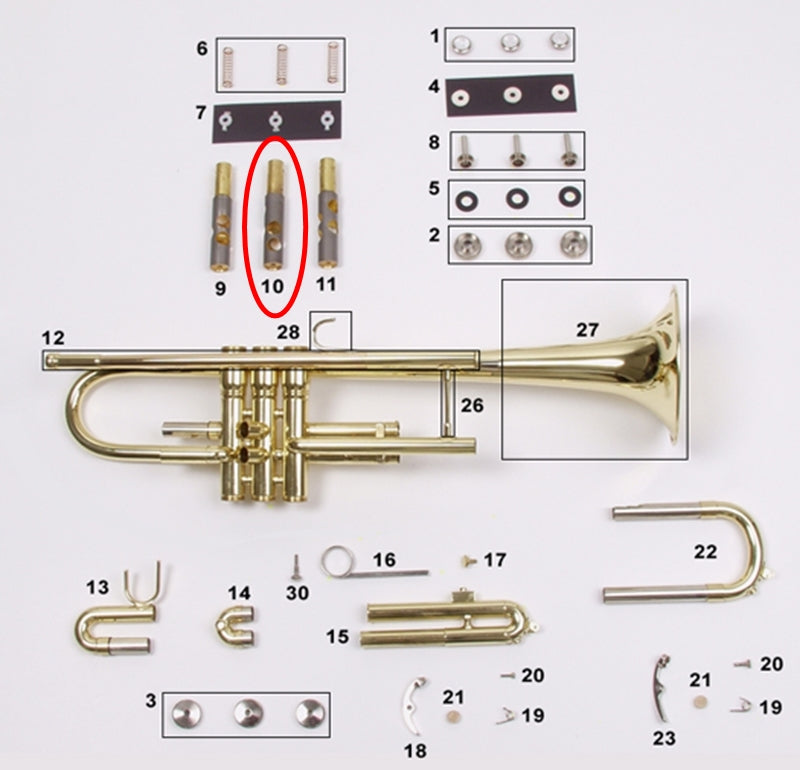 Holton Bb Trumpet No. 2 Piston (Current)