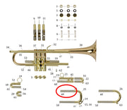 Bach Commercial Bb Trumpet Upper Inside Tuning Slide Tube