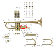 Bach Commercial Bb Trumpet Top Inside 3rd Slide Tube