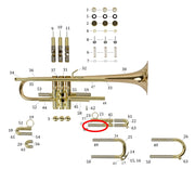 Bach Commercial Bb Trumpet Bottom Inside 3rd Slide Tube