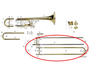 Bach Stradivarius Model 42 Tenor Trombone Handslide Assembly