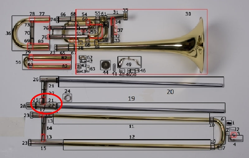 Bach Stradivarius Trombone Right Angle Brace