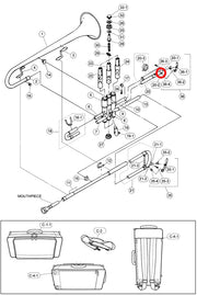 Yamaha Trumpet (1) Water Key Nipple VDU43300