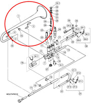 Yamaha Bell Buffing with Ferrule, Ready to Install YTR200AD(2) VGR240Y0