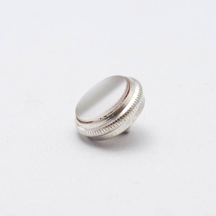 Finger Button for Getzen, Conn, and Olds Trumpet / Cornet, (Silver Plated) 8x32