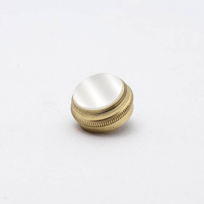 Finger Button for King & Olds (Fullerton CA Only) Baritone, (Brass) 8x32 tread size