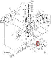 Yamaha Trumpet Brace, Tuning Slide Crook YTR3335 ZZ648000