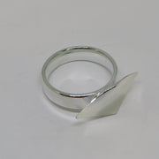 Yamaha Trumpet 3rd Valve Slide Finger Ring and Holder Silver Plated