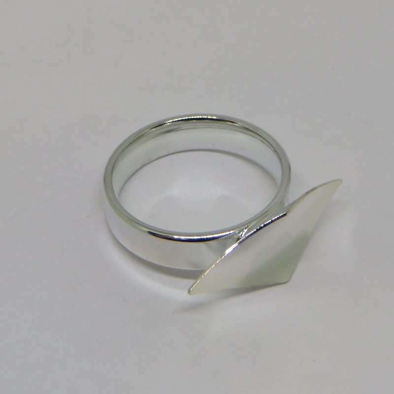 Yamaha Trumpet 3rd Valve Slide Finger Ring and Holder Silver Plated