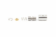 Getzen Trumpet Amado Waterkey Complete Assembly, Silver Plated. Fits Many Other Instruments