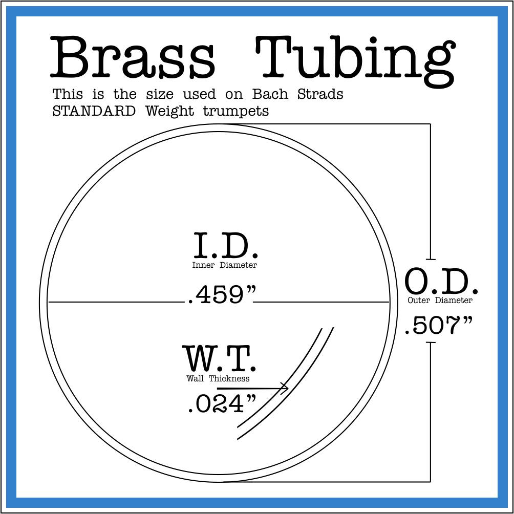 Cut to Length Yellow Brass Tubing I.D .459 | O.D .507 | W.T .024 Sizes are in inches