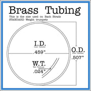Cut to Length Yellow Brass Tubing I.D .459 | O.D .507 | W.T .024 Sizes are in inches