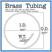 Cut to Length Yellow Brass Tubing I.D .462 | O.D .507 | W.T .0225 Sizes are in inches