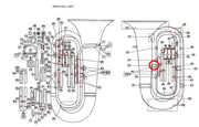 Conn/King Baritone & Tuba Receiver to Bell Brace