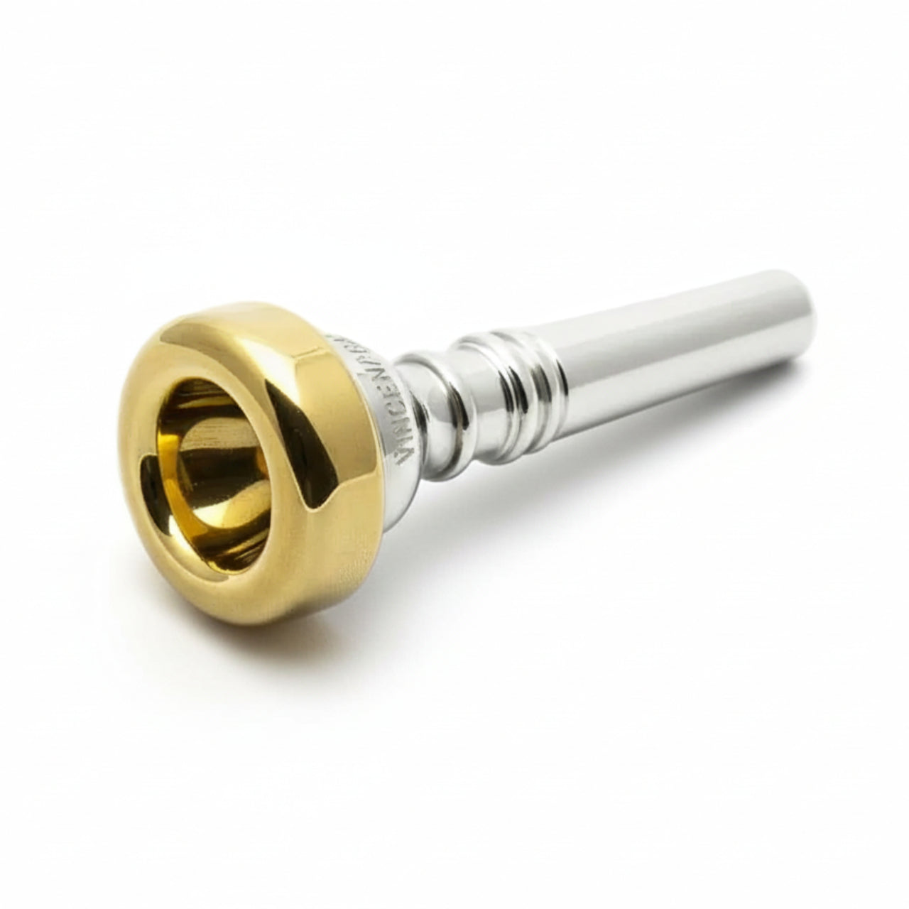 bach flugelhorn mouthpiece, gold plated rim