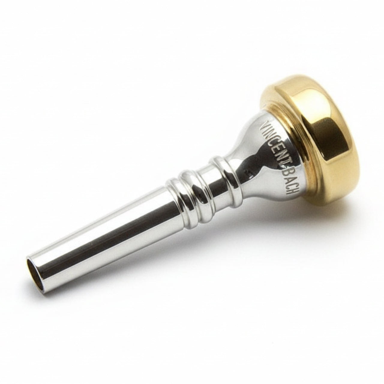 bach flugelhorn mouthpiece, gold plated rim