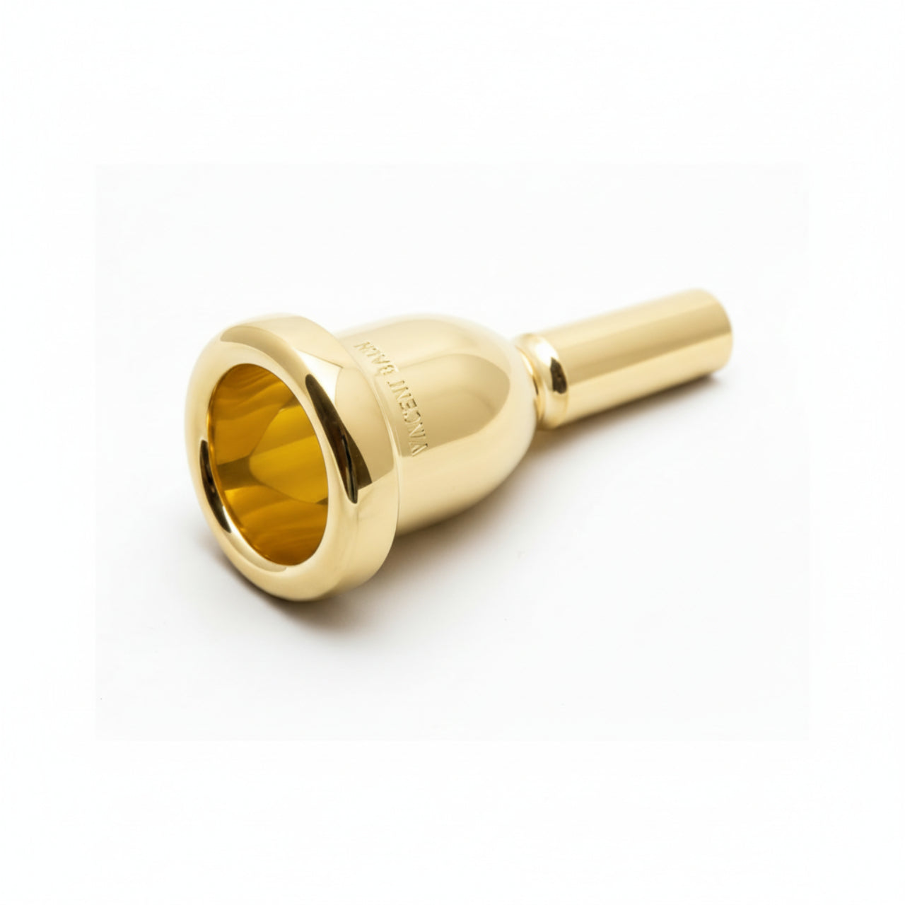 bach trombone megatone large shank mouthpiece, gold plated