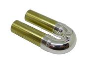 Bach 184 Cornet 3rd Slide Assembly,  End, Large Bore, Silver Plated