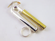 Bach Stradivarius C Trumpet 3rd Slide Assembly w/ Waterkey, Standard, Large Bore (Silver)