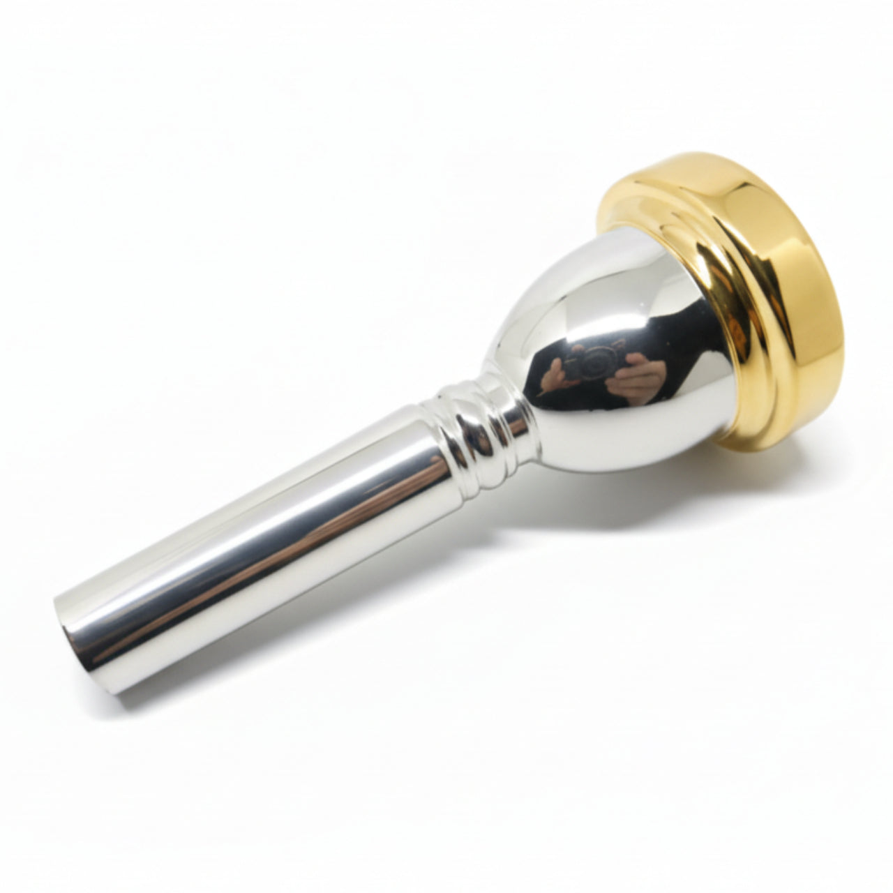 Bach Custom Trombone Remington Shank Mouthpiece, gold plated rim