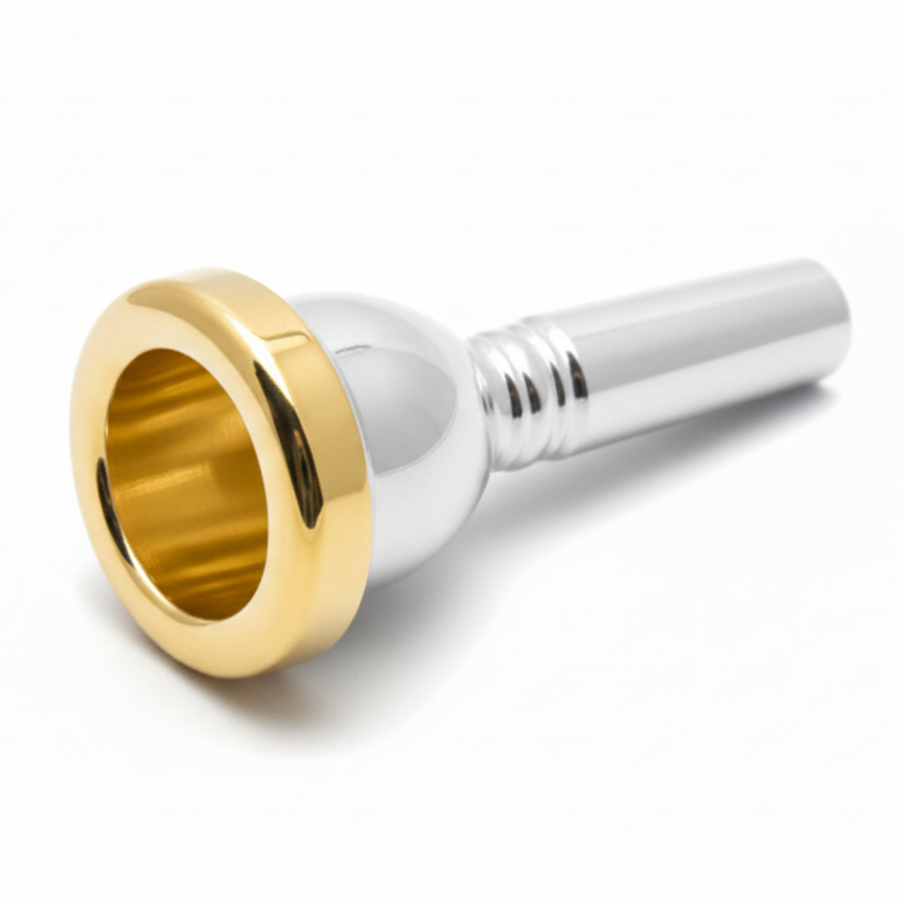 Bach Custom Trombone Remington Shank Mouthpiece, gold plated rim