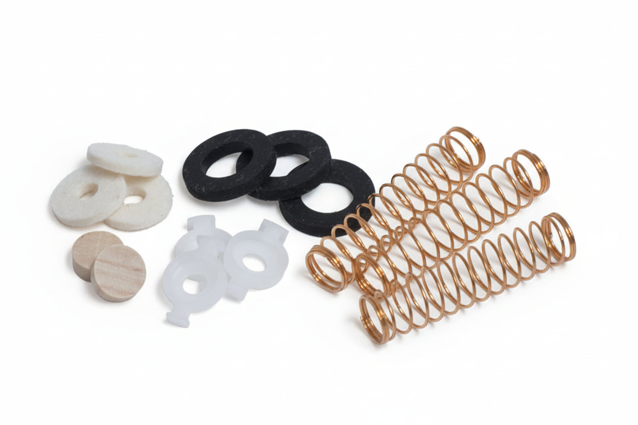 Bach Stradivarius Trumpet Tune-up kit. Kit includes springs, valve guides, and felts.
