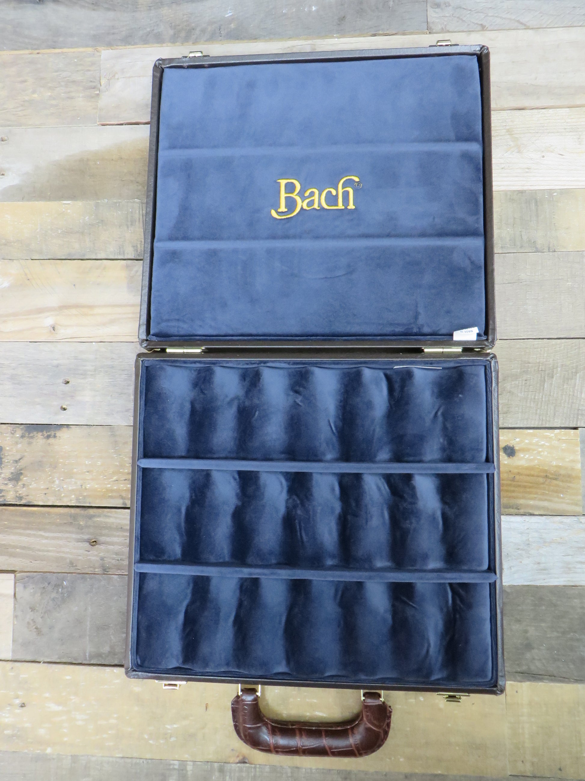 Bach Trombone Mouthpiece Display Case - Holds 18 Trombone or Large Rim Mouthpieces