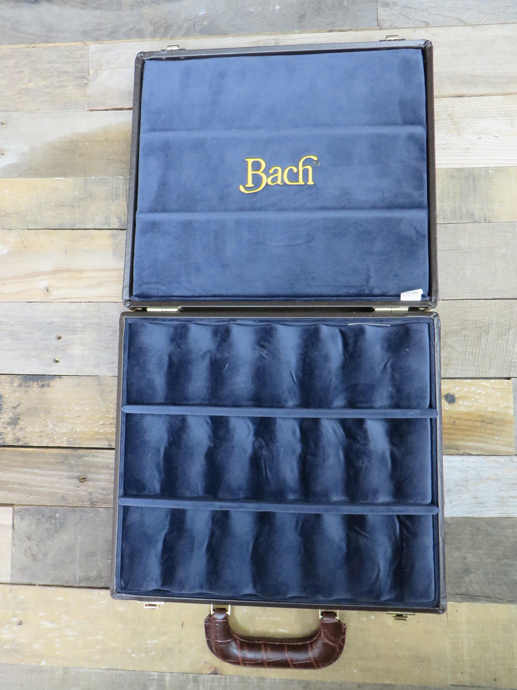 Bach Trombone Mouthpiece Display Case - Holds 18 Trombone or Large Rim Mouthpieces
