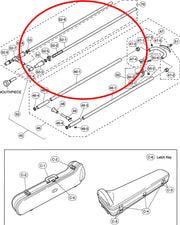 Yamaha Trombone Complete Upper Cork Stop Tube Assembly